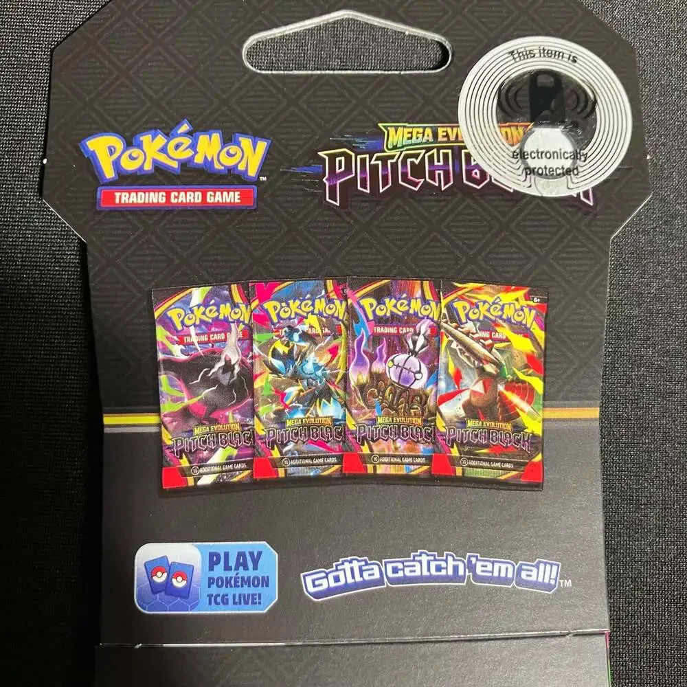 Pokemon TCG Mega Evolution-Pitch Black Sleeved Booster Pack Lot Of 6